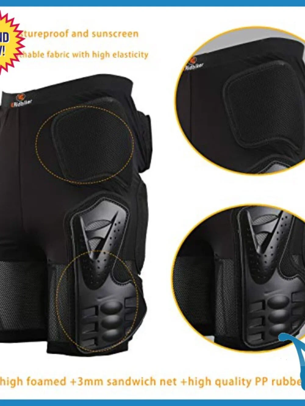 Protective Padded Shorts for Snowboarding Skiing Skating Impact Protection